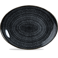 Блюдо овальное без борта Churchill 31,7х25,5см, Charcoal Black, Studio Prints SPCBOP121 в Москве , фото 1