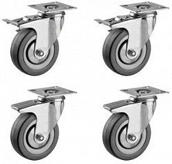 Опция Atesy Комплект колес для Ривьера - мармит 1-х блюд 3-х конфорочный фото