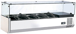 Холодильная витрина для ингредиентов Foodatlas RT-1200/380 фото