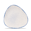 Тарелка мелкая треугольная без борта  Stonecast Hints Indigo Blue SHBITR91