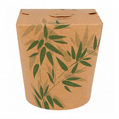 Коробка для лапши Garcia de Pou Feel Green, 960 мл, d 9 см, h 10,8 см, СВЧ, 50 шт/уп фото