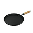 Сковорода для блинов  26 см h2,3 см чугун с дерев. ручкой черная ИНДУКЦИЯ (81240553)