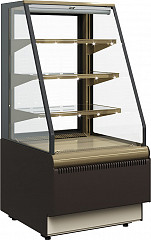 Витрина кондитерская Полюс Carboma KC70 VM 0,6-2 Standard открытая (0102-0109, шоколад / золото) в Москве , фото 1