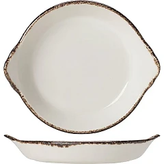 Сковорода порционная Steelite Браун Дэппл фарфор D=19см белый,коричнев. (04021327) в Москве , фото 1