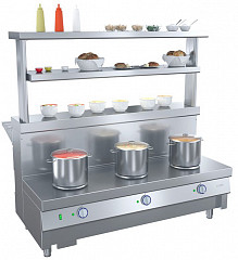 Мармит для 1-х блюд Atesy Ривьера М1-3.1500-02-О 3-х конф. без полок в Москве , фото 3