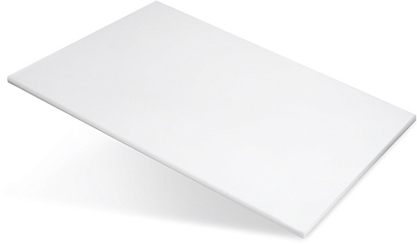 Доска разделочная Luxstahl 500х350х8 белая пластик фото