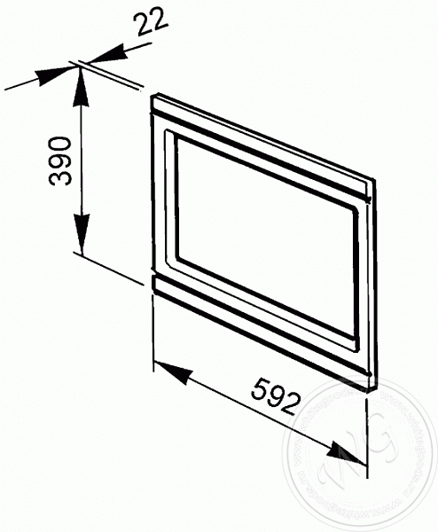 Рама для встраивания Smeg KITC24B1 фото