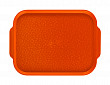 Поднос столовый с ручками  450х355 мм оранжевый