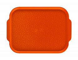Поднос столовый с ручками Luxstahl 450х355 мм оранжевый фото
