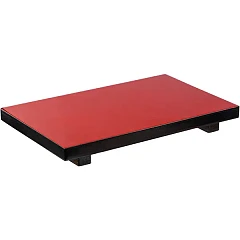 Блюдо для суши Prohotel сосна ,H=3,L=24,B=15см черный,красный (D01-033S/20-0071-1) в Москве , фото