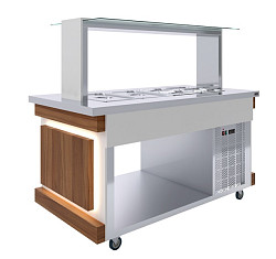 Салат-бар холодильный Luxstahl СБ-1500 Premium, фото 1