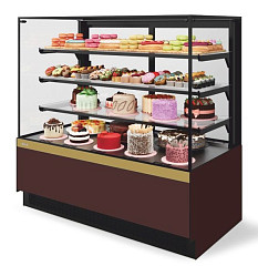 Витрина кондитерская Chilz Vete II kub lux 90, Шоколад/Золотой глянец в Москве , фото 1