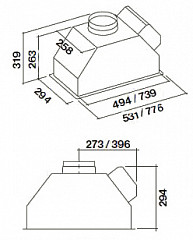 Встраиваемая вытяжка Falmec Gruppo Incasso A+ 70 в Москве , фото 3