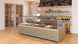 Холодильная витрина Полюс GC111 VV 2,5-1 динамика (газлифт, без боковин) 1010 в Москве , фото 2