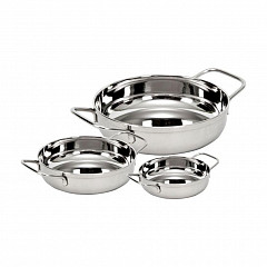 Сковорода для подачи P.L. Proff Cuisine 12,5 см h3 см круглая нерж. в Москве , фото