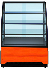 Витрина кондитерская Cryspi ВПВ (Adagio К 900 Д) (дуб сонома кромк чёрн, внеш 9005мат _внутр9005мат) в Москве , фото 2