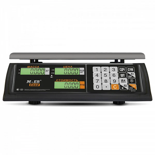 Весы торговые Mertech 327 AC-32.5 Ceed LCD Черные фото