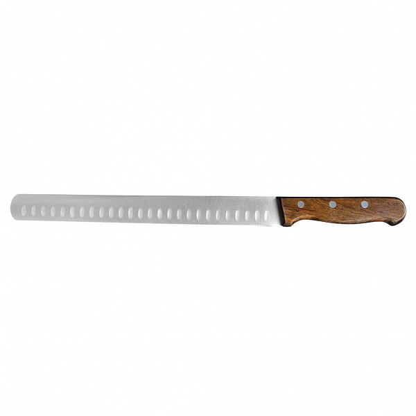 Нож-слайсер P.L. Proff Cuisine 28 см, деревянная ручка фото