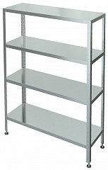 Стеллаж со сплошными полками Марихолодмаш С-4-0,5/0,95/1,8 фото