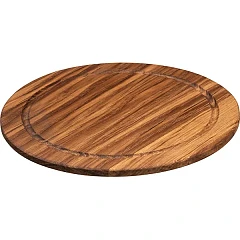 Доска для подачи PPwood круглая с выемкой дуб D=25,H=1см (04091070) в Москве , фото