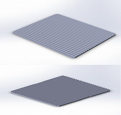 Комплект накладок рифленых с антипригарным покрытием Atesy к грилю контактному Маэстро ГК-1/1.55Р в Москве , фото 1