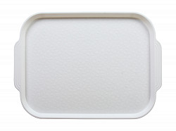 Поднос столовый с ручками Luxstahl 450х355 мм белый фото