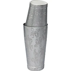 Шейкер американский с орнаментом Probar Premium Мотиво сталь нерж. 0,84л D=92,H=172мм серебрист. (02030827) в Москве , фото