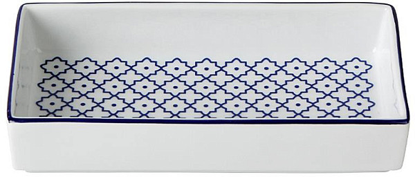 Салатник прямоугольный Porland BLUE PASSION 15 см (358813) фото