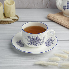 Чайная пара P.L. Proff Cuisine 250 мл d 8,7 см h6,5 см Sea Flower (81222330) в Москве , фото 1