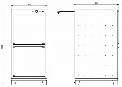 Расстоечный шкаф Grill Master РПК 1 (полностью из нержавеющей стали) (22151) в Москве , фото 2