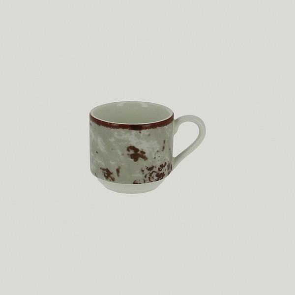 Чашка для эспрессо штабелируемая RAK Porcelain Peppery 90 мл, серый цвет фото