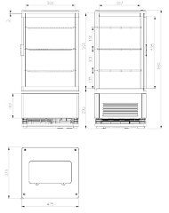 Шкаф-витрина холодильный Cooleq CW-70 в Москве , фото 2