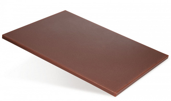 Доска разделочная Luxstahl 600х400х18 коричневая полипропилен фото