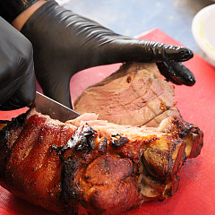 Доска разделочная Luxstahl 500х350х18 зеленая пластик, фото 4