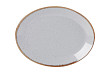 Блюдо овальное  18х14 см фарфор цвет серый Seasons (112118)
