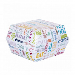 Коробка для бургера Garcia de Pou Parole 14*12,5*5 см, 50 шт/уп, картон фото