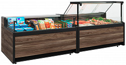 Холодильная витрина Полюс GC111 SP 0,94-1 рыба на льду закрытая (без боковин) 1008 в Москве , фото 2