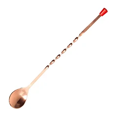 Ложка барная Prohotel сталь нерж. ,L=28,B=3см медный (02050141) фото