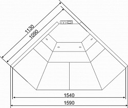 Холодильная витрина Golfstream Двина slim CS УН90 ВС белая в Москве , фото 3