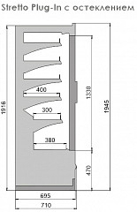 Холодильная горка Polair Stretto 1250 MG Plug-In в Москве , фото 3