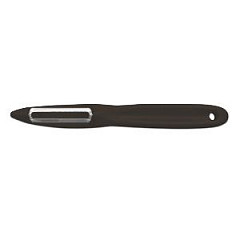 Нож для чистки овощей (овощечистка) Maco 5,5см, нерж.сталь, ручка пластик, цвет черный 400840 фото