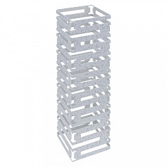 Luxstahl 200х200х750 мм серебро с белым фото