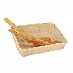 Корзина для хлеба и выкладки P.L. Proff Cuisine 61*45 см h24 см плетеная ротанг бежевая фото