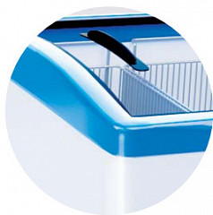 Морозильный ларь Italfrost CF600C красный (7 корзин) в Москве , фото 3