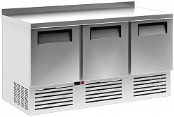 Охлаждаемый стол Полюс T70 M3GN-2 с бортом 0430-2 корпус нержавеющая сталь 3 двери в Москве , фото 1