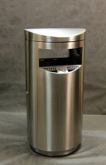 Урна-пепельница Pandasteel Терминал шлифованная, с пепельницей, фото 2