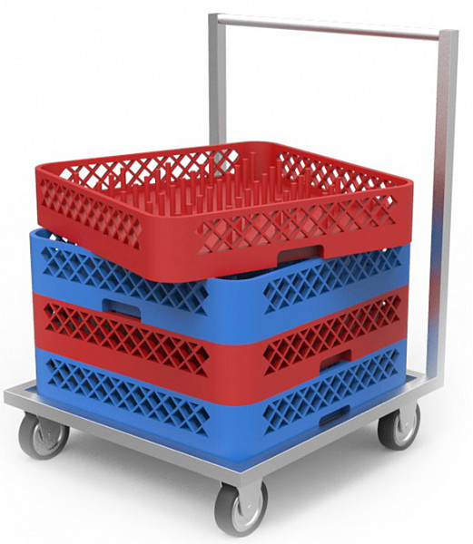 Тележка для посудомоечных кассет Кобор ТПК-58/55 фото