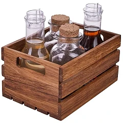 Подставка для набора для специй PPwood дуб ,H=11,L=21,5,B=15см коричнев. (03177003) фото