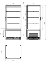 Шкаф-витрина холодильный Cooleq CW-85 Black в Москве , фото 2