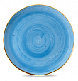 Тарелка мелкая круглая  Stonecast Cornflower Blue SCFSEV121 32,4см, без борта